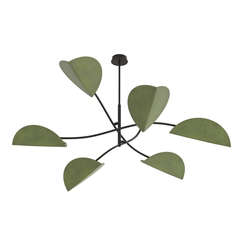 Emibig Lighting Taklampa LOTUS 6 BL GRÃ–N