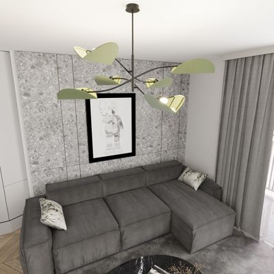 Emibig Lighting Taklampa LOTUS 6 BL GRÃ–N