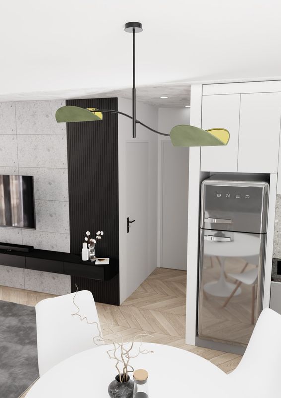 Emibig Lighting Taklampa LOTUS 2 BL GRÃ–N