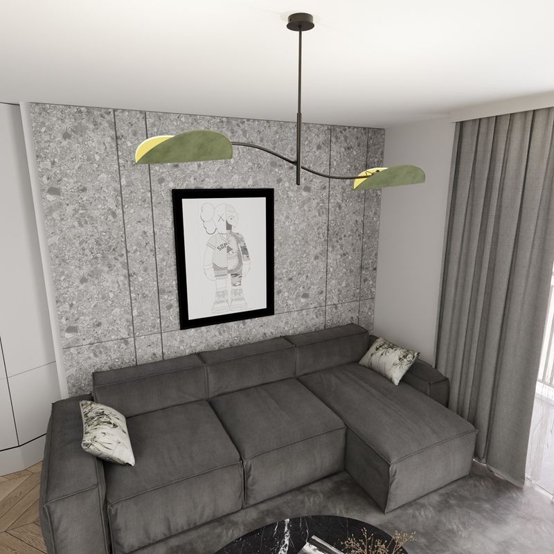 Emibig Lighting Taklampa LOTUS 2 BL GRÃ–N
