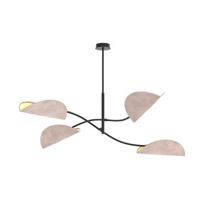 Emibig Lighting Taklampa LOTUS 4 BL GRÃ…