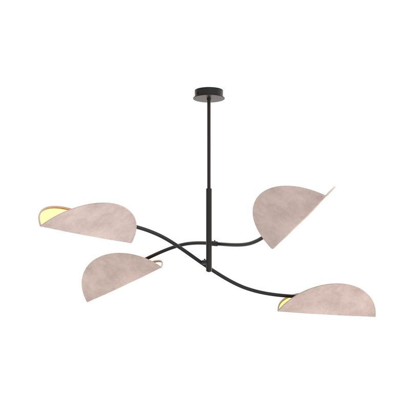 Emibig Lighting Taklampa LOTUS 4 BL GRÃ…