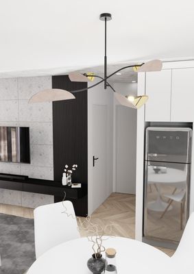 Emibig Lighting Taklampa LOTUS 4 BL GRÃ…