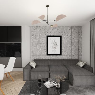 Emibig Lighting Taklampa LOTUS 4 BL GRÃ…