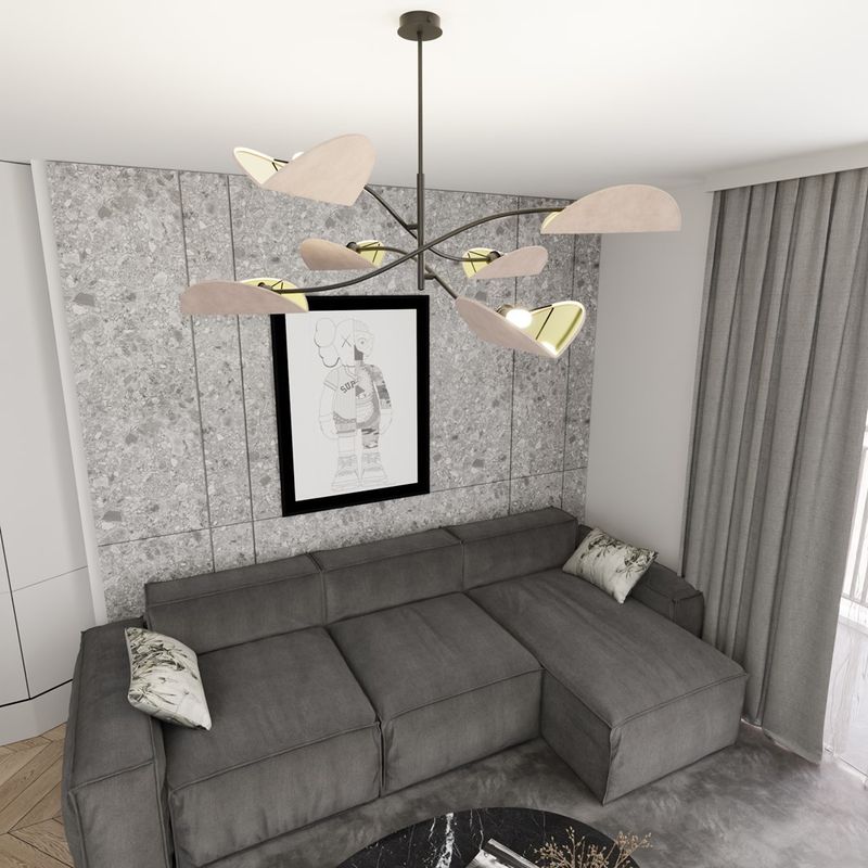 Emibig Lighting Taklampa LOTUS 6 BL GRÃ…