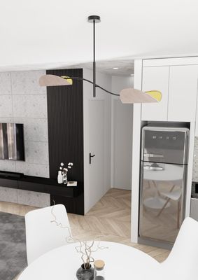 Emibig Lighting Taklampa LOTUS 2 BL GRÃ…
