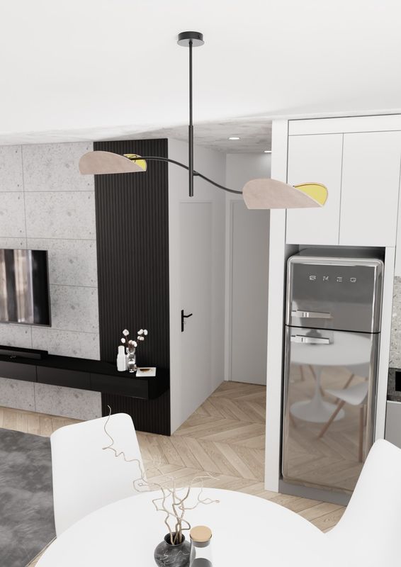 Emibig Lighting Taklampa LOTUS 2 BL GRÃ…