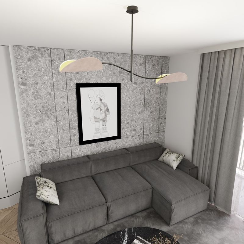 Emibig Lighting Taklampa LOTUS 2 BL GRÃ…
