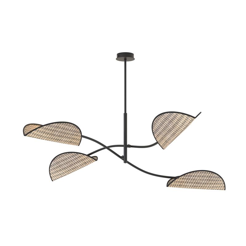 Emibig Lighting Taklampa LOTUS 4 BL NATURLIG