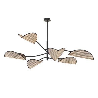 Emibig Lighting Taklampa LOTUS 6 BL NATURLIG