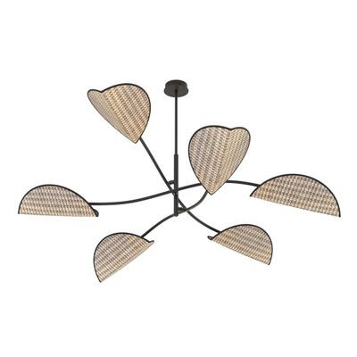 Emibig Lighting Taklampa LOTUS 6 BL NATURLIG