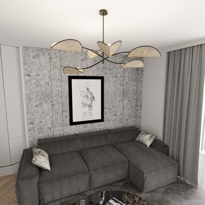 Emibig Lighting Taklampa LOTUS 6 BL NATURLIG