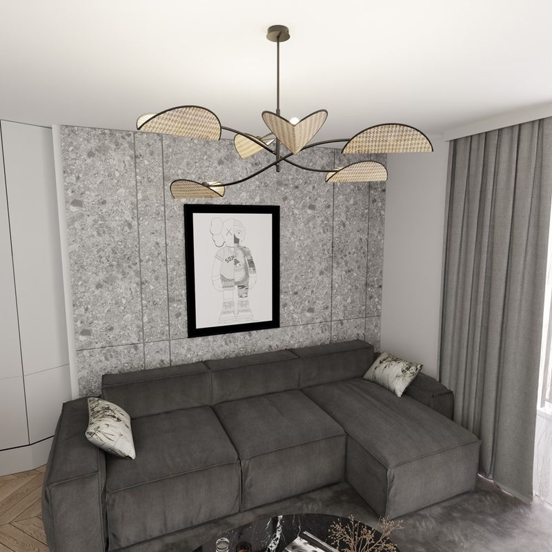 Emibig Lighting Taklampa LOTUS 6 BL NATURLIG