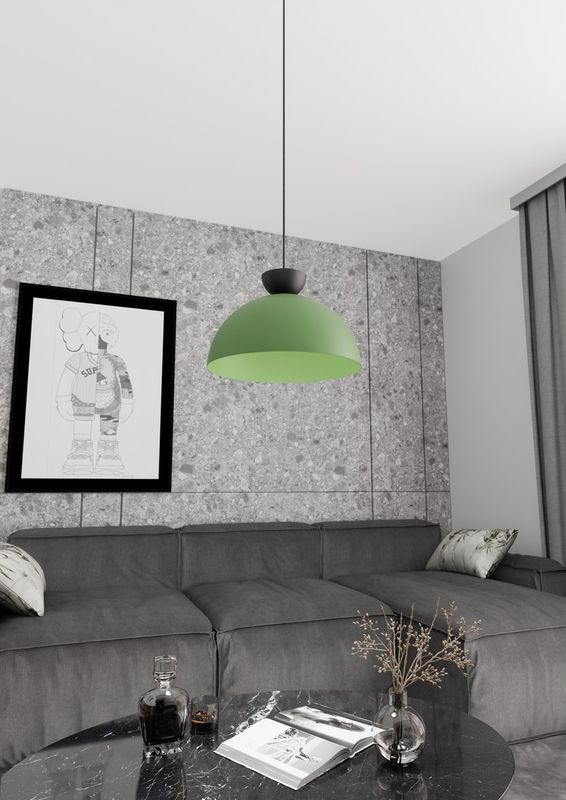 Emibig Lighting Taklampa LUNARO 1L BL GRÃ–N