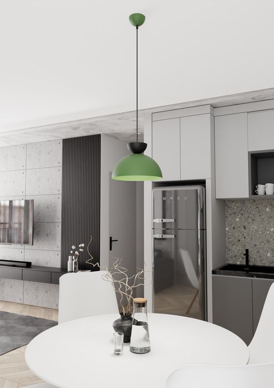 Emibig Lighting Taklampa LUNARO 1S BL GRÃ–N