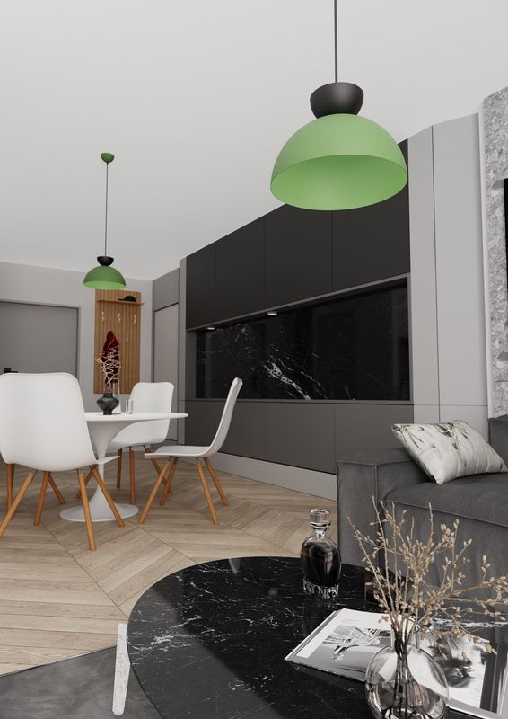 Emibig Lighting Taklampa LUNARO 1S BL GRÃ–N