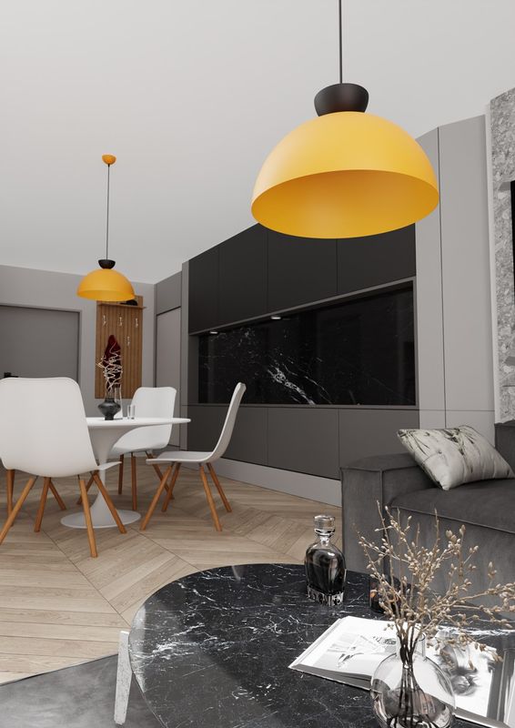 Emibig Lighting Taklampa LUNARO 1L BL ORANGE