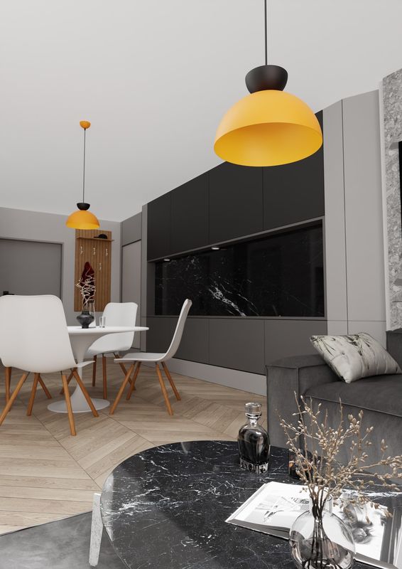 Emibig Lighting Taklampa LUNARO 1S BL ORANGE