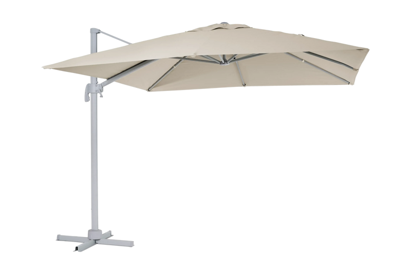 Brafab Linz frihängande parasoll 300 cm Khaki/Light Grey