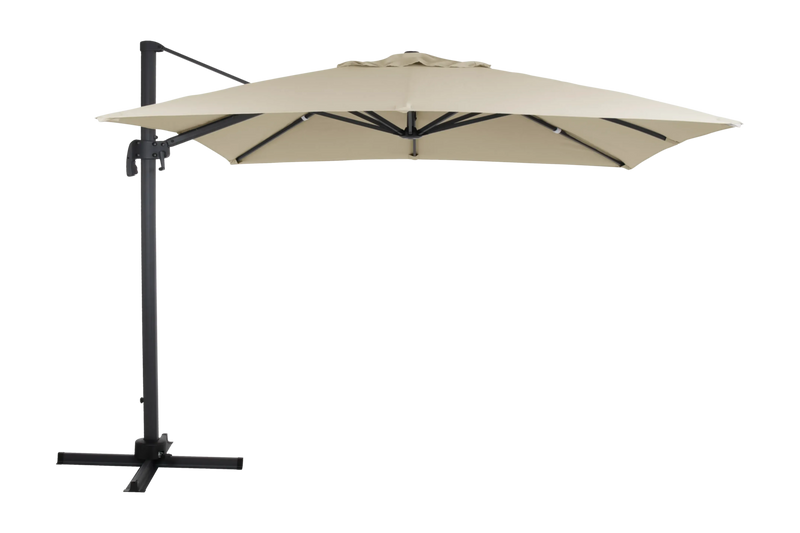Brafab  Linz frihängande parasoll Antracit/khaki 300 cm