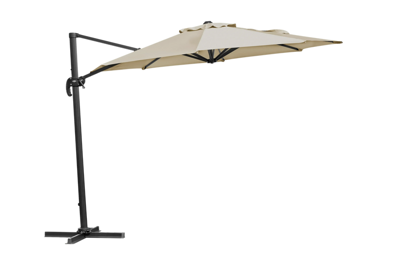 Brafab Linz frihängande parasoll 300 cm Antracit/khaki