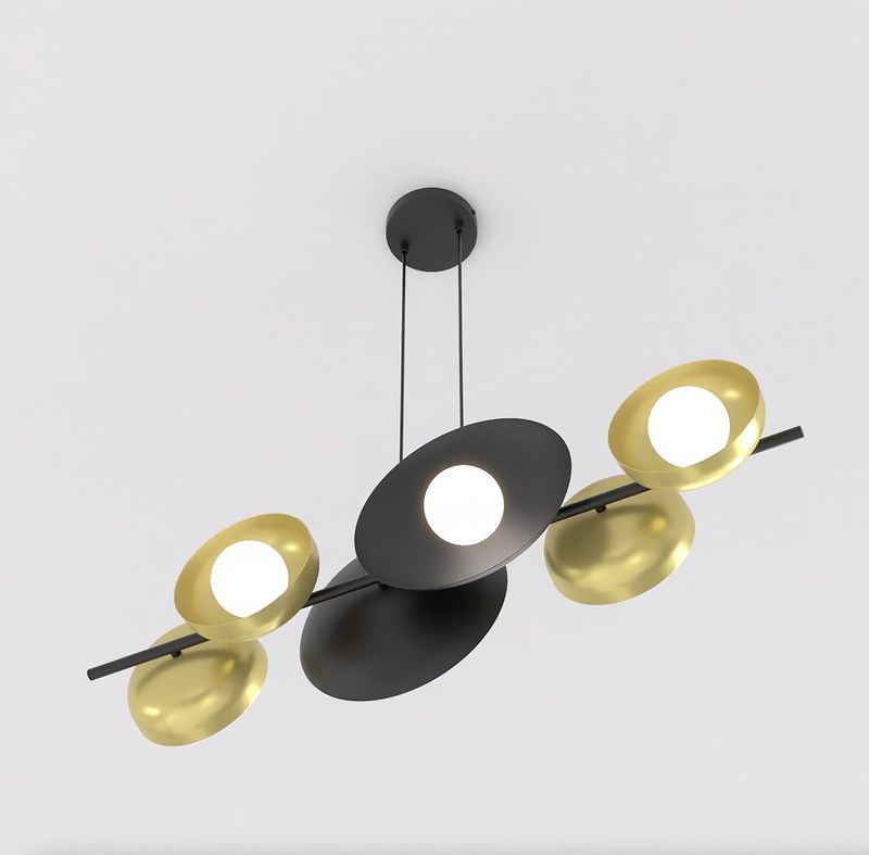 Emibig Lighting Taklampa VOLUM 6 BL GULD