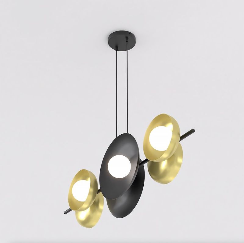 Emibig Lighting Taklampa VOLUM 6 BL GULD