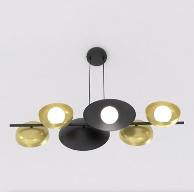 Emibig Lighting Taklampa VOLUM 6 BL GULD