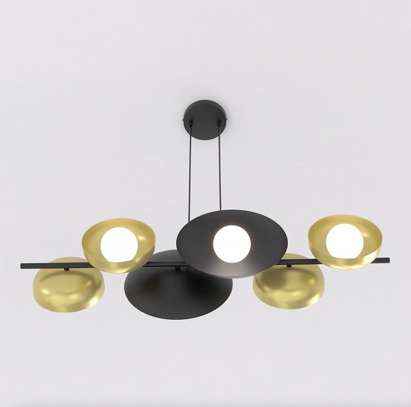 Emibig Lighting Taklampa VOLUM 6 BL GULD