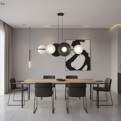 Emibig Lighting Taklampa VOLUM 6 BL VIT