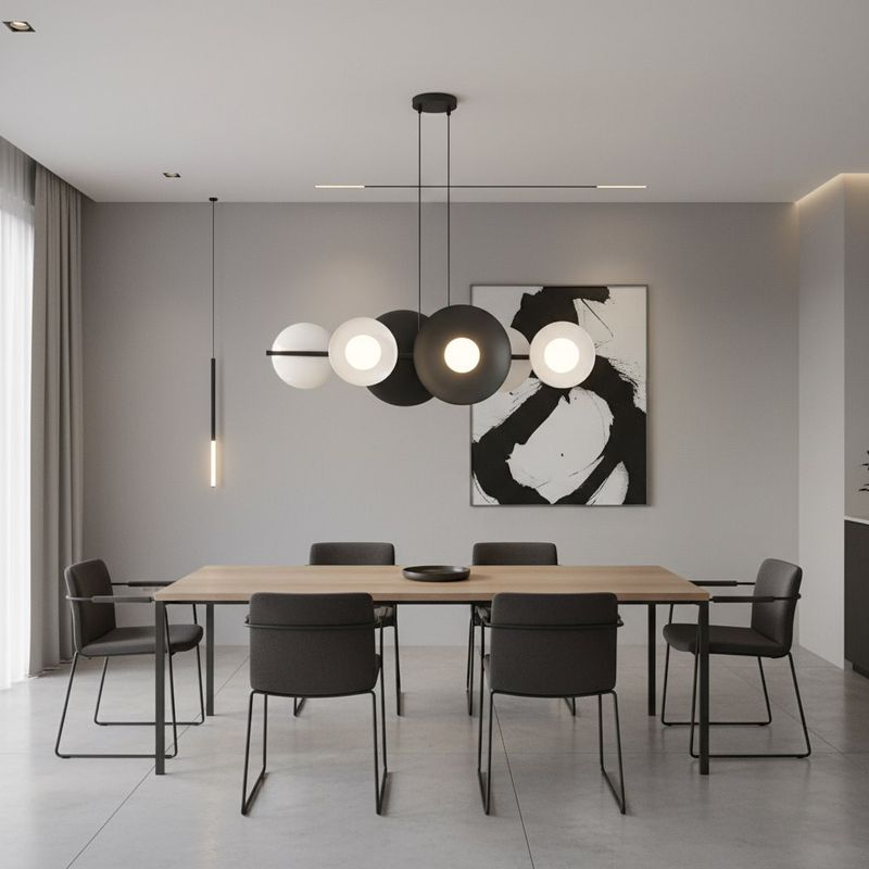Emibig Lighting Taklampa VOLUM 6 BL VIT