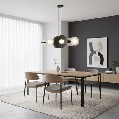 Emibig Lighting Taklampa VOLUM 6 BL VIT