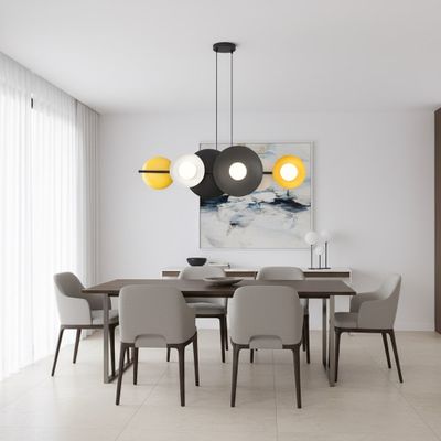 Emibig Lighting Taklampa VOLUM 6 BL MIX