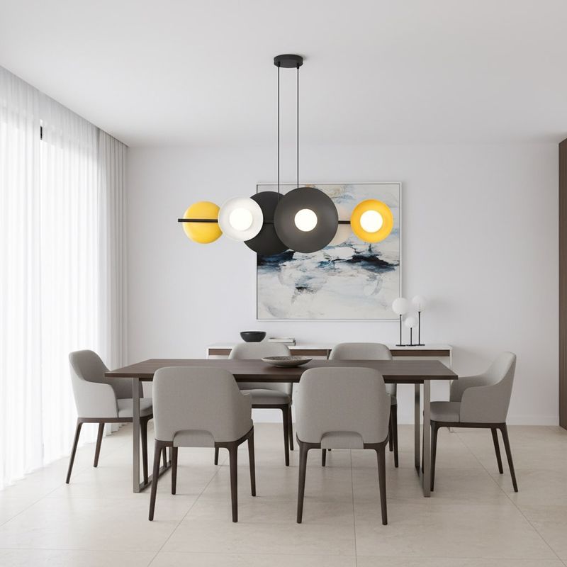 Emibig Lighting Taklampa VOLUM 6 BL MIX
