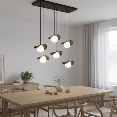 Emibig Lighting Taklampa RITUAL 6 SVART