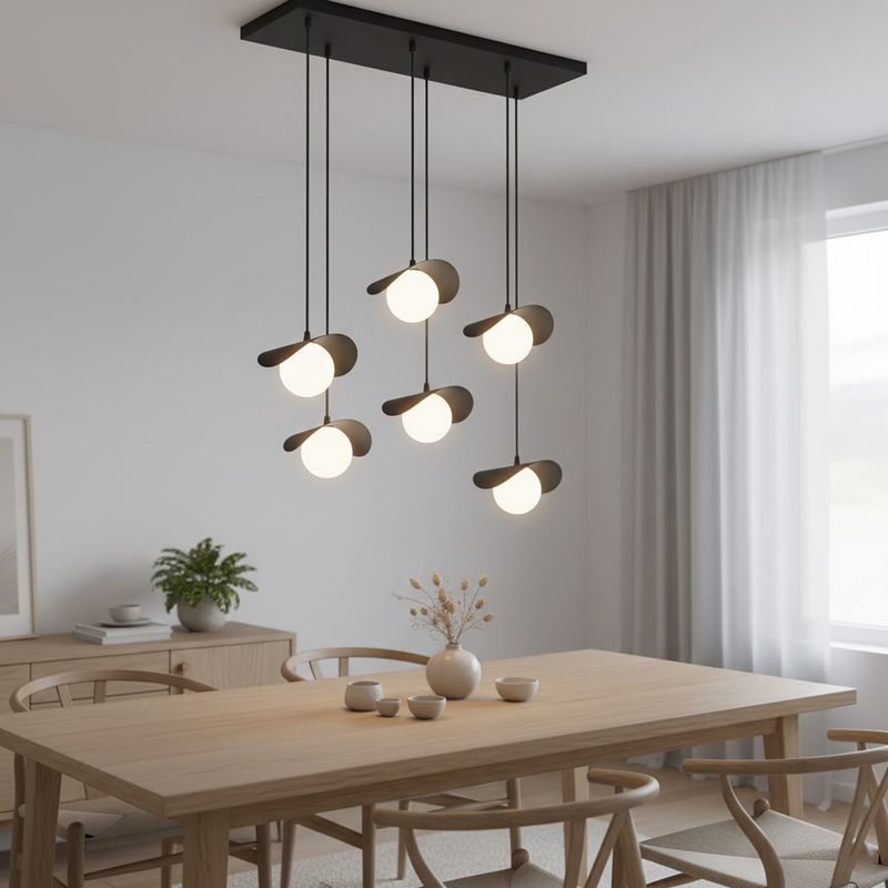 Emibig Lighting Taklampa RITUAL 6 SVART