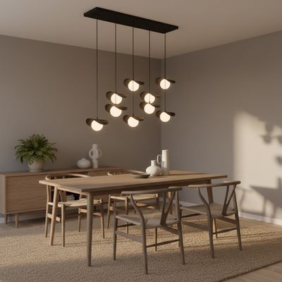 Emibig Lighting Taklampa RITUAL 9 SVART