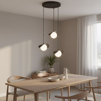 Emibig Lighting Taklampa RITUAL 3 PREM SVART