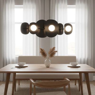 Emibig Lighting Taklampa ELEMENTI 6 SVART
