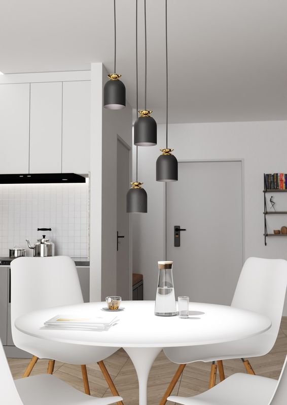 Emibig Lighting Taklampa TARGET 4 PREM BL