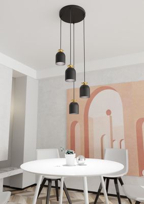 Emibig Lighting Taklampa TARGET 4 PREM BL