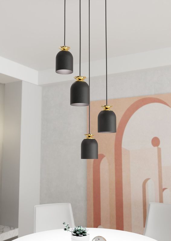 Emibig Lighting Taklampa TARGET 4 PREM BL