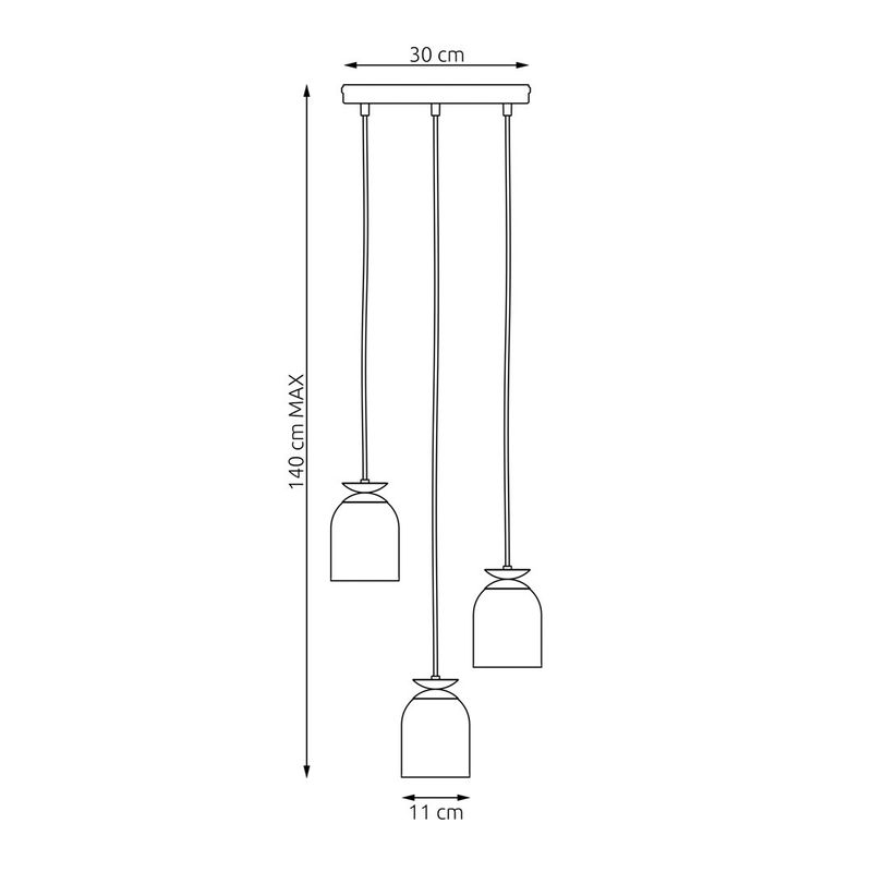 Emibig Lighting Taklampa TARGET 3 PREM BL