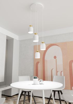 Emibig Lighting Taklampa TARGET 4 PREM VIT