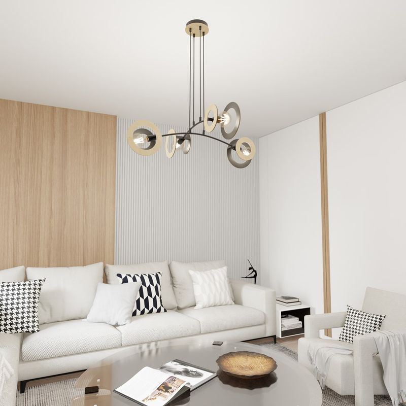 Emibig Lighting Taklampa SKIVA 4 BL