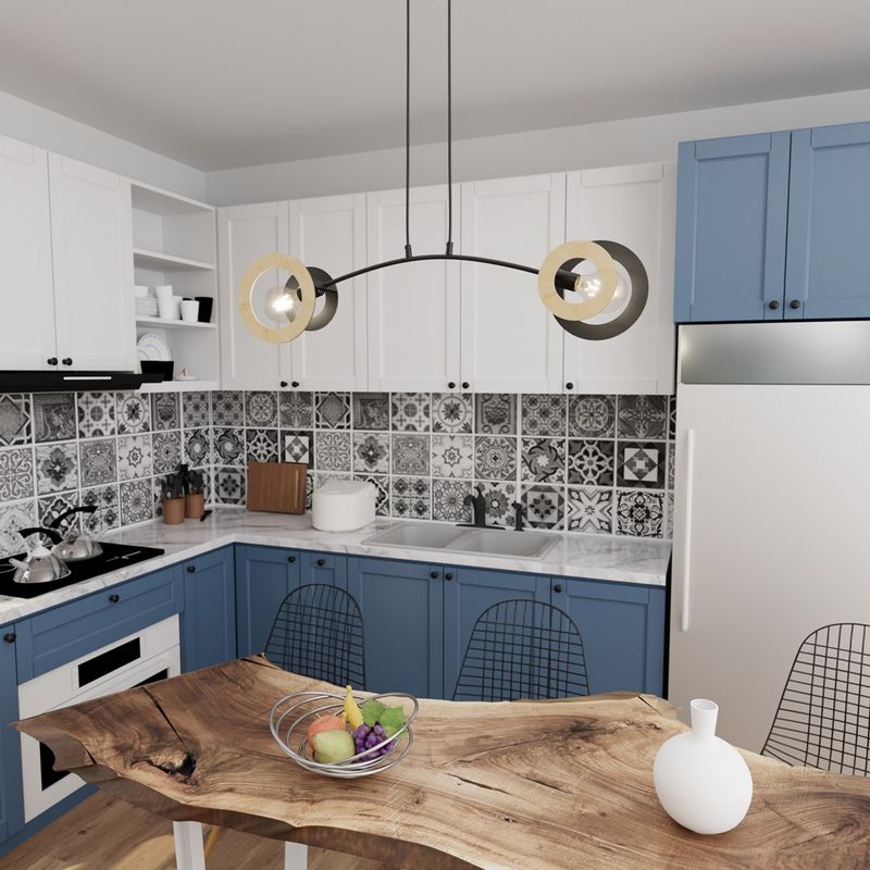 Emibig Lighting Taklampa SKIVA 2 BL