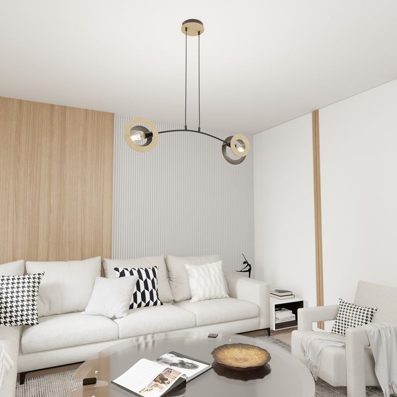 Emibig Lighting Taklampa SKIVA 2 BL