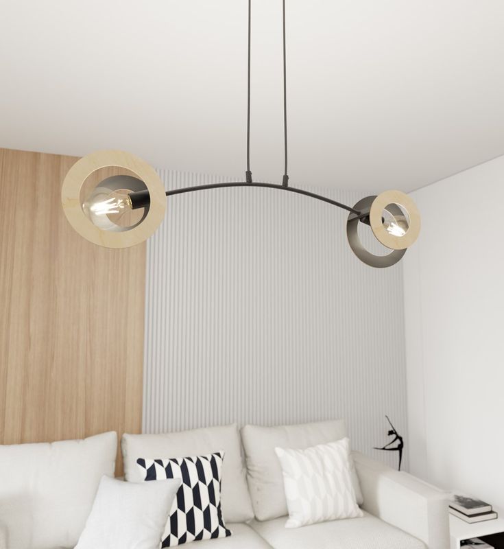 Emibig Lighting Taklampa SKIVA 2 BL