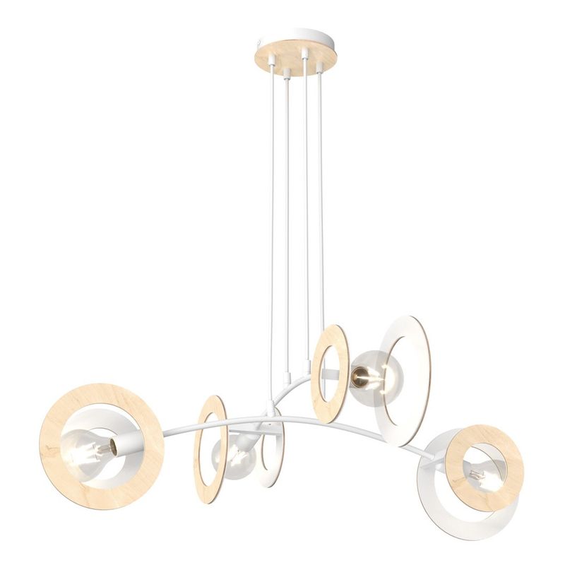 Emibig Lighting Taklampa SKIVA 4 WH