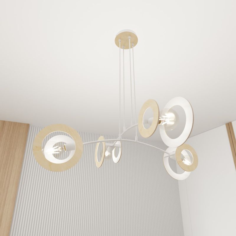 Emibig Lighting Taklampa SKIVA 4 WH
